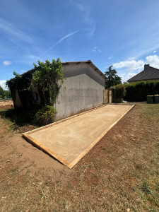 Photo de galerie - Création d’un terrain de pétanque 