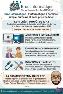 Photo de galerie - Brochure broc informatique 