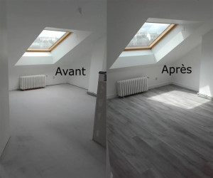 Photo de galerie - Pose parquet 