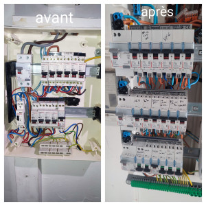 Photo de galerie - Remise en conformité d'un tableau électrique 
