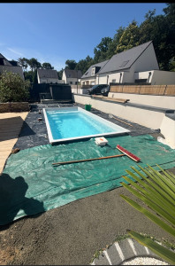 Photo de galerie - Avant le réalisation de la clôture et de la terrasse 