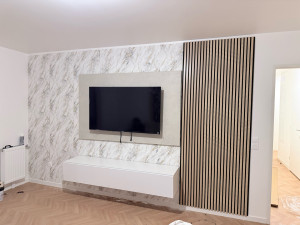 Photo de galerie - Décoration mur TV