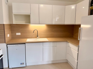 Photo de galerie - Cuisine Castorama (prise de mesures, conception 3D, montage, pose) 