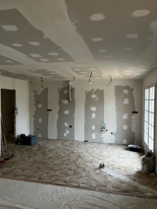 Photo de galerie - Plafond suspente fourrure 