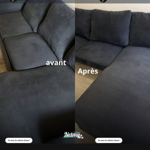 Photo de galerie - Nettoyage d'un canapé 3 places