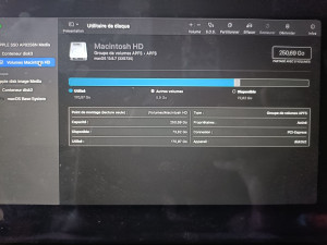 Photo de galerie - Récupération d'un Macbook Air, et réinstallation macOS.