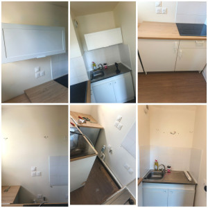 Photo de galerie - Defixer meubles de cuisine et plan de travail .