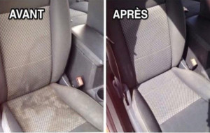 Photo de galerie - Avant / Après \ Siège Véhicule 