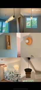 Photo de galerie - ? Pose de luminaires – plafonniers, suspensions, appliques murales, spots encastrés, etc. Travail propre et sécurisé. 