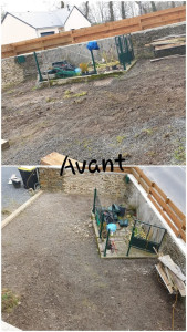 Photo de galerie - Préparation d'un coin détente 