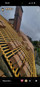 Photo de galerie - Remplacement d’une couverture tuile plate