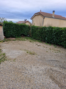 Photo de galerie - Réalisation d'un parking de 70m2 terrassement 
