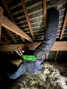 Photo de galerie - Changement d’une VMC avec le changement des gaines avec des gaines isolés 