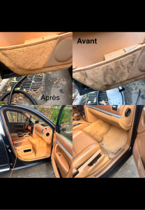 Photo de galerie - Nettoyage intérieur porche avant après 