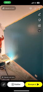 Photo de galerie - Peinture bleu canard 