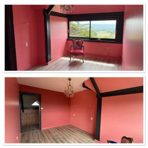 Photo de galerie - Rénovation d’une maison des années 60 Detapissage/ratissage/poncage/peinture 