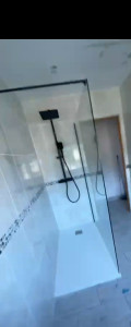 Photo de galerie - Réalisation d'une douche à l'italienne 
