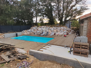 Photo de galerie - Pose terrasse bois 