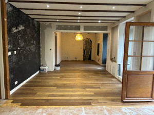 Photo de galerie - Parquet collé, Fourniture et pose 