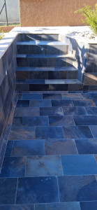 Photo de galerie - Pose carrelage piscine 
