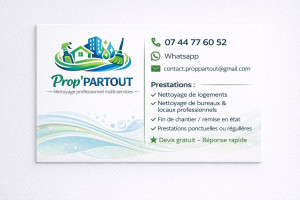 Photo de galerie - Présentation de Prop’PARTOUT, entreprise spécialisée dans le nettoyage professionnel pour particuliers et professionnels.