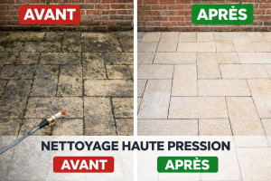 Photo de galerie - Bonjour Traitement anti-mousse, nettoyage haute pression & remise en propreté des surfaces extérieures
