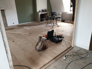 Photo de galerie - Pose de parquet massif
