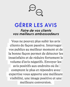 Photo de galerie - Gérer les avis client