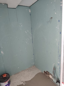 Photo de galerie - Habillage en hygrofuge salle de bain