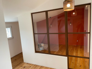 Photo de galerie - Placo + pose d’une verrière 