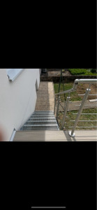 Photo de galerie - Escalier métallique / extension de terrasse 