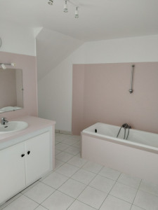 Photo de galerie - Rénovation de salle de bain en peinture murs et carrelage 
