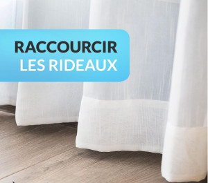 Photo de galerie - Raccourcissement de rideaux 
