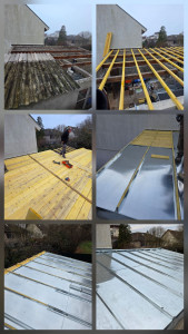 Photo de galerie - Rénovation complète d'une toiture en zinc
