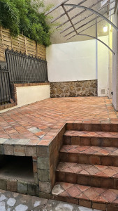 Photo de galerie - Création d’un niche et pose de tomettes 18m2