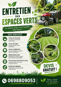 Photo de galerie - Bonjour service espace vert 