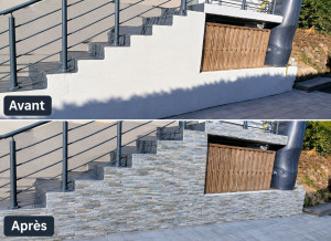 Photo de galerie - Pose carrelage extérieur 
