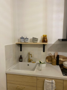 Photo de galerie - Monter le meuble de cuisine et faire la crédence(carrelage)