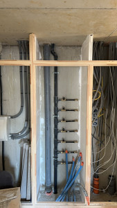 Photo de galerie - Installation alimentation 18 logements en pvc pression 