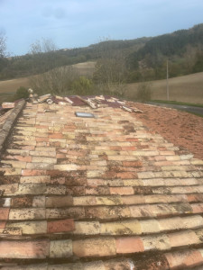 Photo de galerie - Réflexion complète d’une toiture ainsi que de la charpente de 280m2