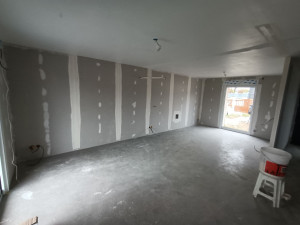 Photo de galerie - Réalisation de cloison et mur en placo
