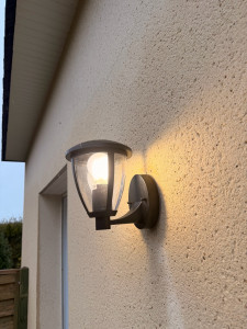 Photo de galerie - Après la pose du nouveau luminaire 