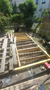 Photo de galerie - Réparation complète d'une terrasse en bois 
