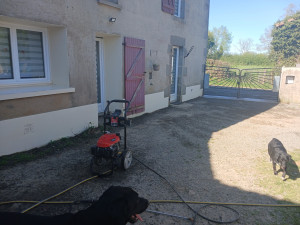 Photo de galerie - Nettoyage facade au karcher thermique
