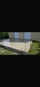 Photo de galerie - Création dalle béton 