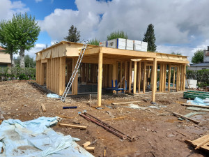 Photo de galerie - Construction de maisons et chalets à ossature bois.