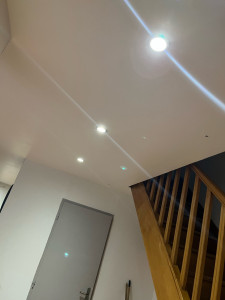 Photo de galerie - Installation de luminaires ( spots , lustres, ventilateurs à led … ) 