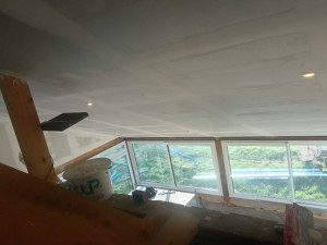 Photo de galerie - Réalisation de placo avec isolation
Réalisation des bande en 2 couche
Passage des cable électrique raccordement de spot prise et interrupteur 