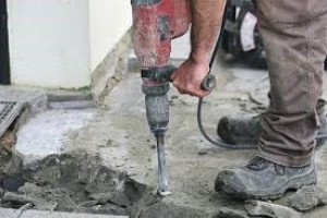 Photo de galerie - Cassage de dalle - chappe béton