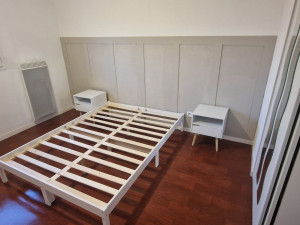 Photo de galerie - Demi mur en panneau mdf avec peinture.